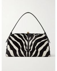 KHAITE - Cate Tote Aus Kalbshaar Mit Zebraprint Mit Lederbesätzen - Lyst