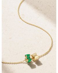 Suzanne Kalan - 18-Karat Emerald Necklace - Lyst