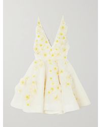Zimmermann - Daisy Embellished Linen And Silk-Blend Mini Dress - Lyst