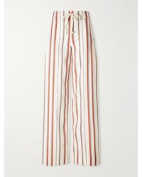 SIR. - Alva Striped Cotton Wide-Leg Pants - Lyst