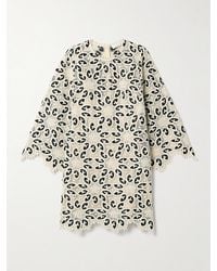 Zimmermann - Ottie Cotton-Blend Guipure Lace Mini Dress - Lyst