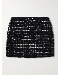 SARA CRISTINA - Sun Crocheted Cotton Mini Skirt - Lyst