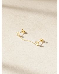 Jennifer Meyer - Flower Einzelner Ohrring Aus 18 Karat Mit Perlen Und Diamanten - Lyst