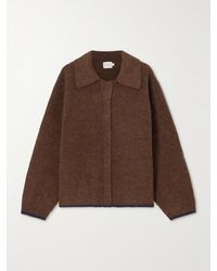 Deiji Studios - Zweifarbiger Cardigan Aus Recyceltem Rippstrick - Lyst