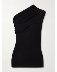 Rick Owens - Athena One-Shoulder Ribbed-Knit Wool Top - Lyst