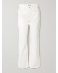 Nili Lotan - Calla Hoch Sitzende Jeans Mit Geradem Bein Und Fransen - Lyst