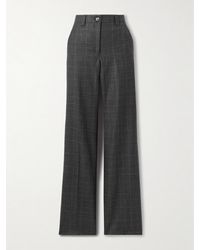 Veronica de Piante - Avery Prince Of Wales Checked Wool Straight-Leg Pants - Lyst