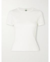 Flore Flore - Car Ribbed Organic Cotton-Jersey T-Shirt - Lyst