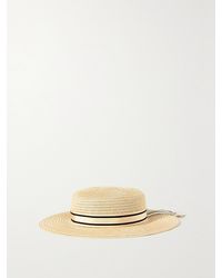 Eugenia Kim - Colette Striped Grosgrain-Trimmed Hemp-Blend Sunhat - Lyst