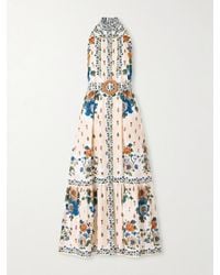 Borgo De Nor - Biba Tiered Floral-Print Cotton-Poplin Maxi Dress - Lyst