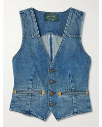 Polo Ralph Lauren - Embroidered Denim Vest - Lyst
