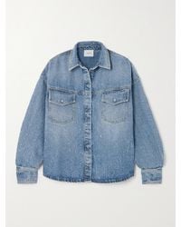 Halfboy - Oversized Distressed Denim Shirt - Lyst