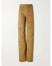 Altuzarra - Mills Suede Straight-Leg Pants - Lyst