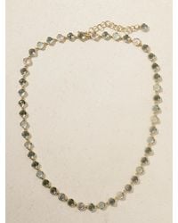 Irene Neuwirth - Classic 18-Karat, Moonstone And Aquamarine Necklace - Lyst