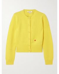JW Anderson - Verkürzter Cardigan Aus Wolle Mit Stickerei - Lyst