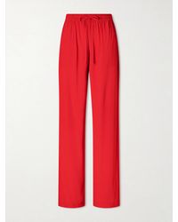 Sharon Wauchob - Tuileries Satin-Trimmed Silk-Tulle Straight-Leg Pants - Lyst