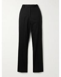 Proenza Schouler - Teddy Wool-Blend Twill Straight-Leg Pants - Lyst
