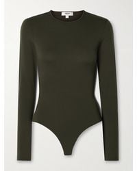 Agolde - Aura Stretch-Jersey Thong Bodysuit - Lyst