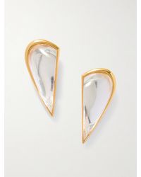 Alaïa - Le Demi-Coeur-Tone Resin Earrings - Lyst