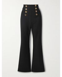 Violante Nessi - Matisse Wool-Blend Cady Flared Pants - Lyst