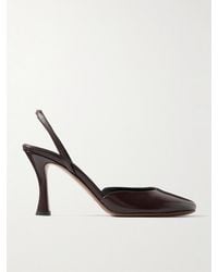Neous - Baten Glossed-Leather Slingback Pumps - Lyst