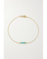 Jennifer Meyer Armband Aus 18 Karat Gold Mit Türkis - Mettallic