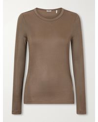 Agolde - Delphi Ribbed Stretch T-Shirt - Lyst