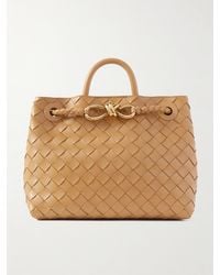 Bottega Veneta - Andiamo Kleine Tote Aus Intrecciato-Leder Mit Verzierung - Lyst