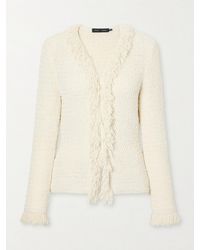 Proenza Schouler - Nilo Textured-Jacquard Wool-Blend Cardigan - Lyst