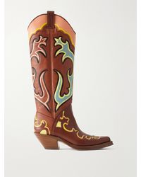 Gabriela Hearst - Capitana Painted Leather Knee Boots - Lyst