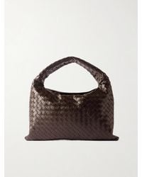 Bottega Veneta - Hop Small Intrecciato Leather Tote - Lyst