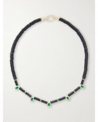 Joolz by Martha Calvo - Noir-Tone Crystal Beaded Necklace - Lyst
