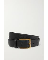 Anderson's Textured-leather Belt - Black