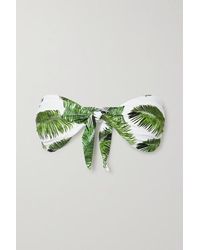 Melissa Odabash Caribe Bedrucktes Bandeau-bikini-oberteil - Weiß