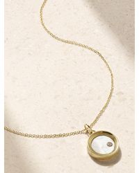Mateo - 14-Karat, Pearl And Diamond Necklace - Lyst