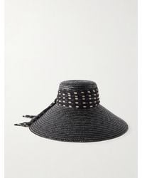 Eugenia Kim - Mirabel Chiffon-Trimmed Straw Sunhat - Lyst