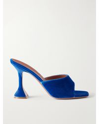 AMINA MUADDI - Lupita 95 Velvet Mules - Lyst