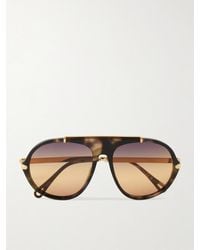 Chloé - Aly Aviator-Frame Acetate Sunglasses - Lyst