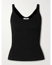 Agolde - Jordan Tanktop Aus Einer Gerippten Mischung Aus Biobaumwolle Und Tencel Lyocell Mit Stretch-Anteil - Lyst