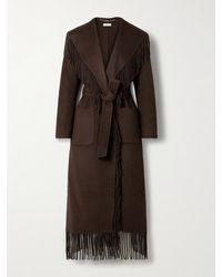 Jonathan Simkhai - Carrie Fringed Wool-Blend Felt Coat - Lyst