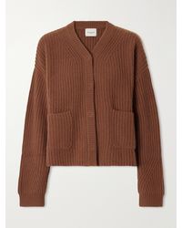 LeKasha - Bresil Ribbed Cashmere Cardigan - Lyst