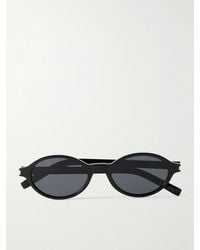 Saint Laurent - Oval-Frame Acetate Sunglasses - Lyst