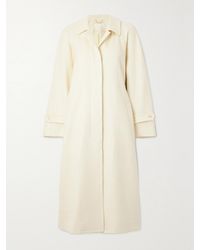Chloé - Belted Silk, Wool And Cashmere-Blend Trench Coat - Lyst