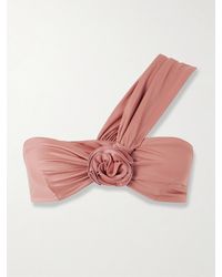 Magda Butrym - Asymmetrisches Bikini-Oberteil Mit Applikation - Lyst