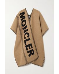 Moncler Intarsia Wool-blend Wrap - Multicolor