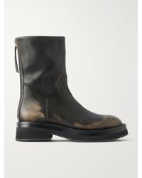 Paris Texas - Napa 20 Distressed Leather Ankle Boots - Lyst