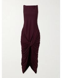 Loewe - Knot-Front Draped Maxi Dress - Lyst