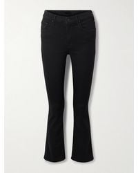 Mother - The Insider Verkürzte, Hoch Sitzende Bootcut-Jeans - Lyst