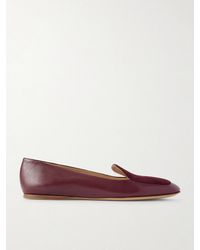 Gabriela Hearst - Aveda Suede-Trimmed Leather Loafers - Lyst