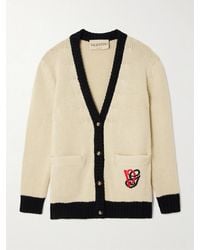 Valentino Garavani - Embroidered Wool Cardigan - Lyst